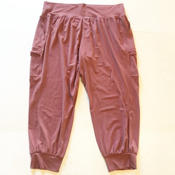 ATHLETA Salutation Cargo Jogger Pants Tawny Rose Pink Leggings Womens 3X - Picture 4 of 10